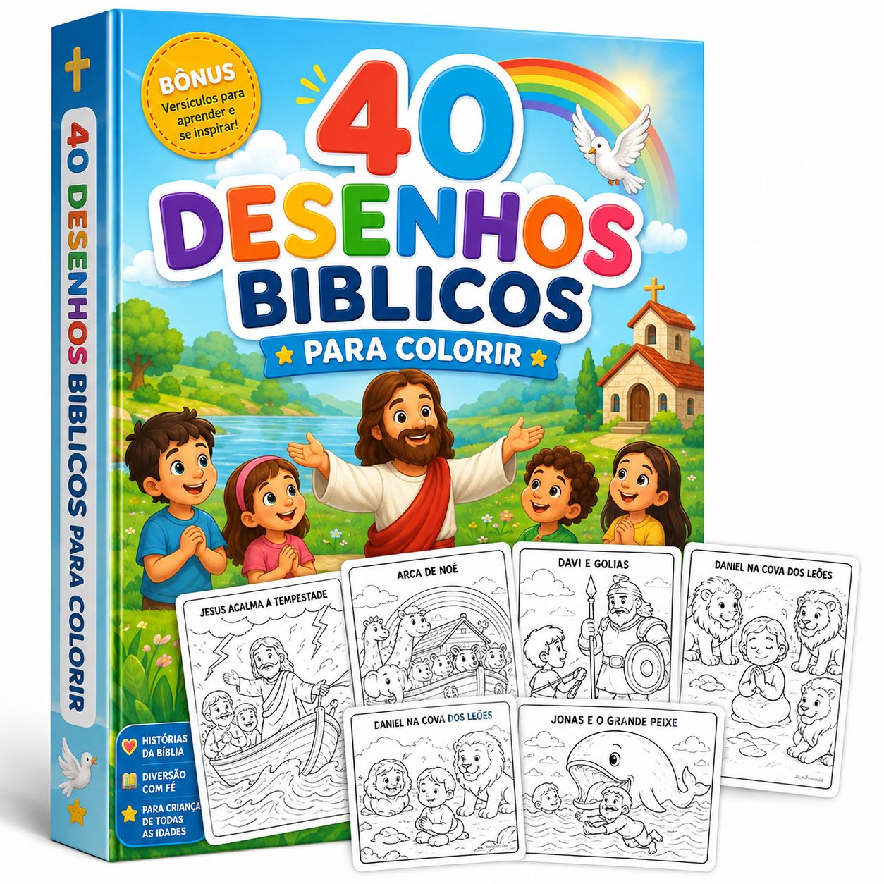 40 DESENHOS BÍBLICOS PARA COLORIR